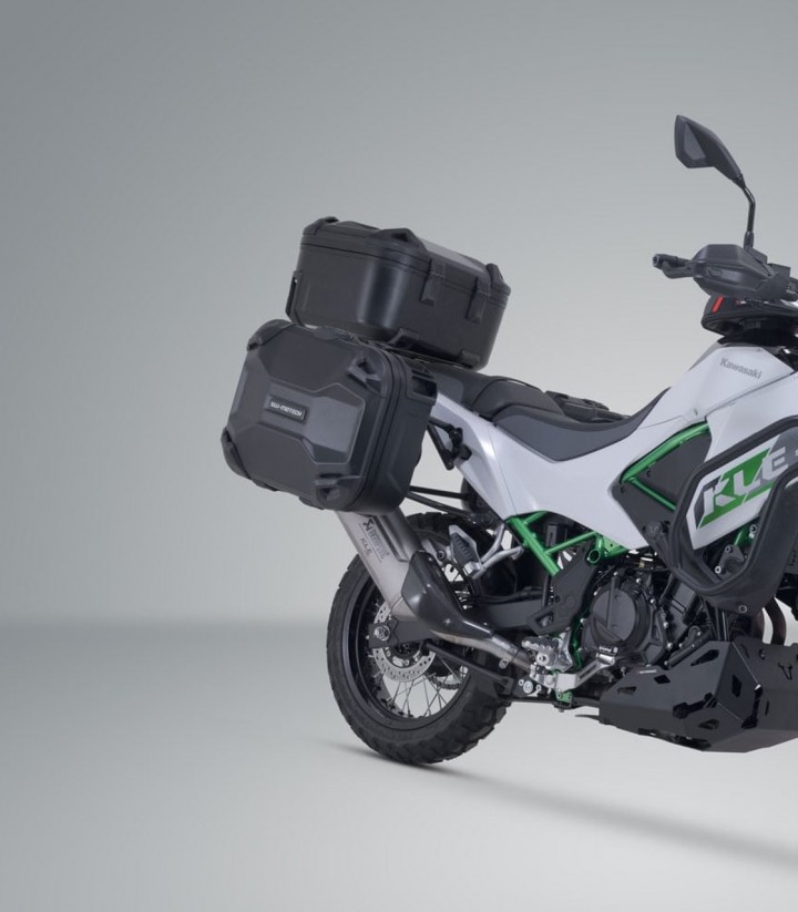 Set Seitenkoffer + Topcase DUSC L 41 L + Träger Kawasaki KLE500 (26) SW-MOTECH ADV.08.084.65100/B