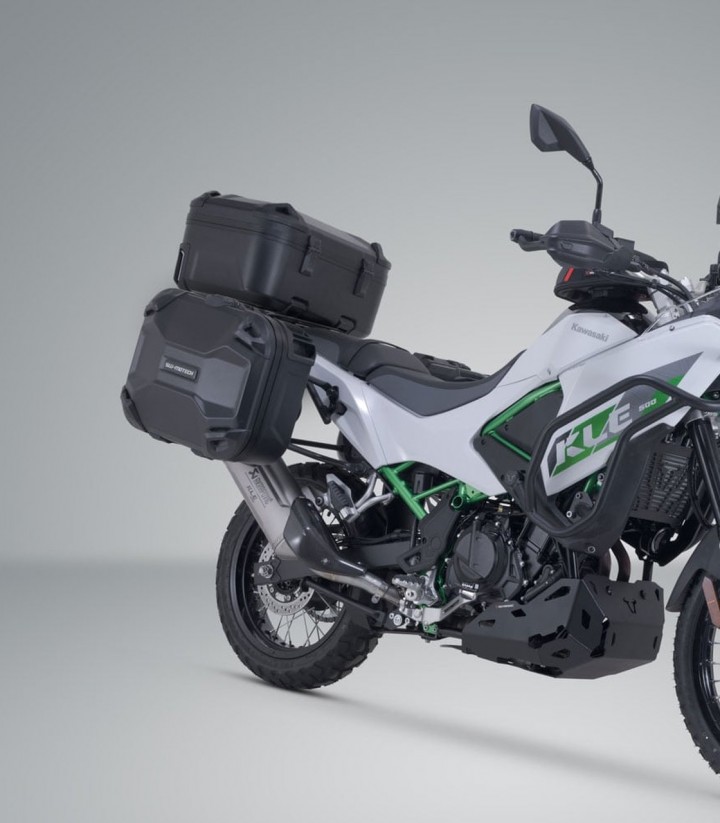 Pack Maletas Laterales + Baúl DUSC XL 55 L + Soportes Kawasaki KLE500 (26) SW-MOTECH ADV.08.084.66100/B