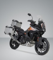 Pack Maletas Laterales + Baúl 38 L TRAX ADV en Plateado + Soportes KTM 1290 Super Adventure (21), 1390 Super Adventure R/S (24)