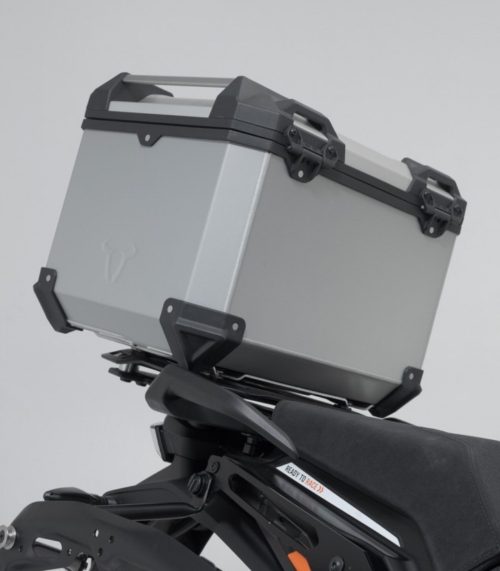 Pack Maletas Laterales + Baúl 38 L TRAX ADV en Plateado + Soportes KTM 1290 Super Adventure (21), 1390 Super Adventure R/S (24)