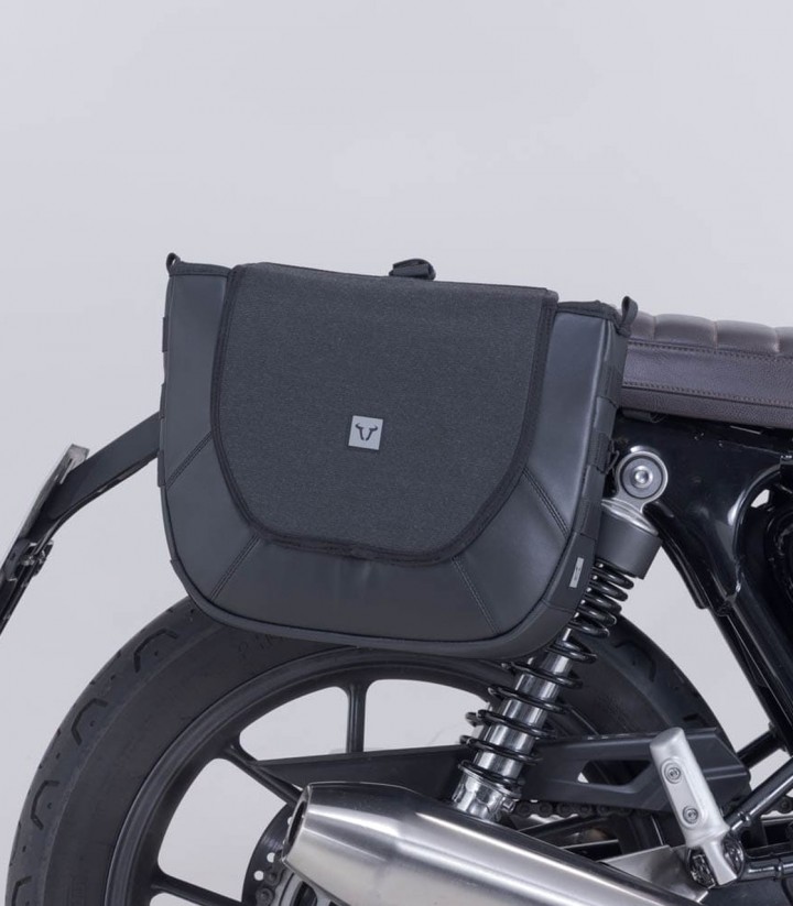 Seitentaschen SW-MOTECH Legend Gear + V-LOC Träger 11/11 L Triumph Speed Twin 900 (22-24), Street Cup (16), Street Twin (16-21) 