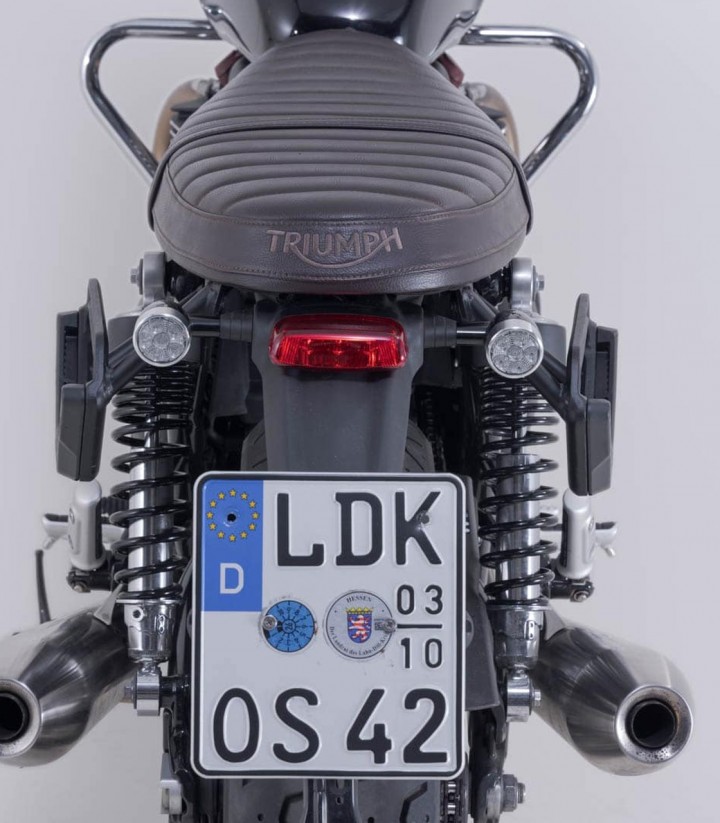 Bolsas Laterales SW-MOTECH Legend Gear + Soportes V-LOC 11/11 L Triumph Speed Twin 900 (22-24), Street Cup (16), Street Twin (16