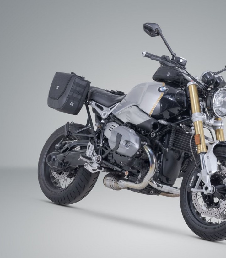 Bolsas Laterales SW-MOTECH Legend Gear + Soportes V-LOC 11/11 L BMW R nineT (14-20) BC.HTA.07.512.22000