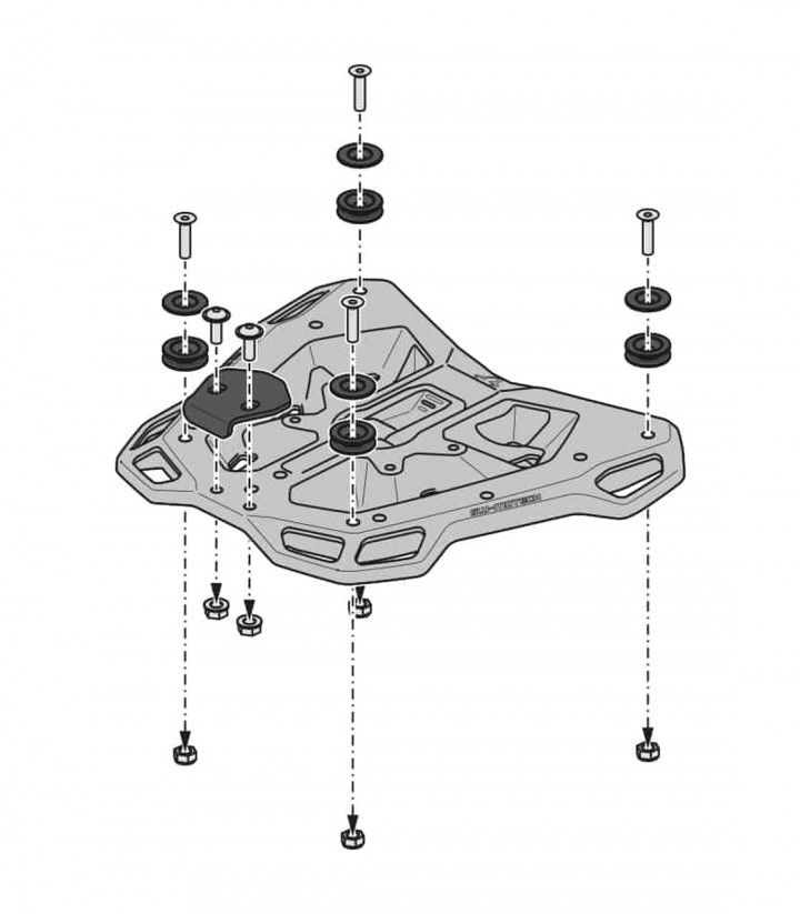 Portaequipajes SW-MOTECH Street-Rack para BMW F 450 GS (25) GPT.07.984.16000/B
