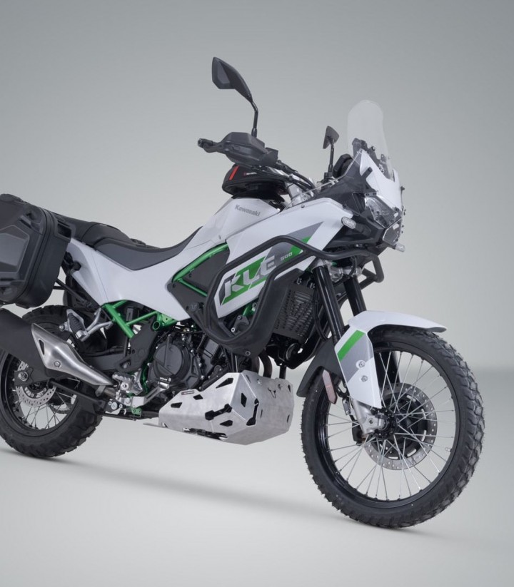 Seitenkoffer mit Träger DUSC Schwarz 33/33 L Kawasaki KLE500 (26) SW-MOTECH KFT.08.084.65000/B