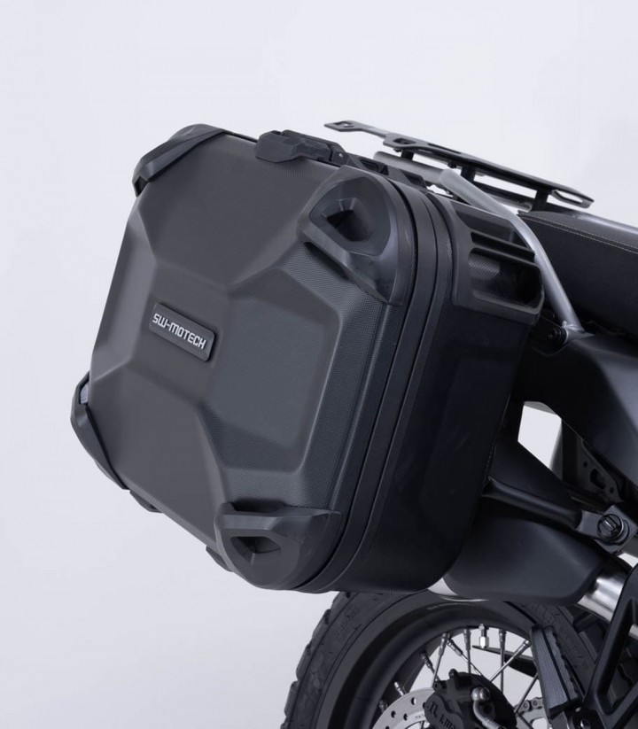 Maletas Laterales con Soporte DUSC Negras 41/33 L CFMOTO 1000MT-X (25), 800MT-X (24) SW-MOTECH KFT.10.057.65001/B