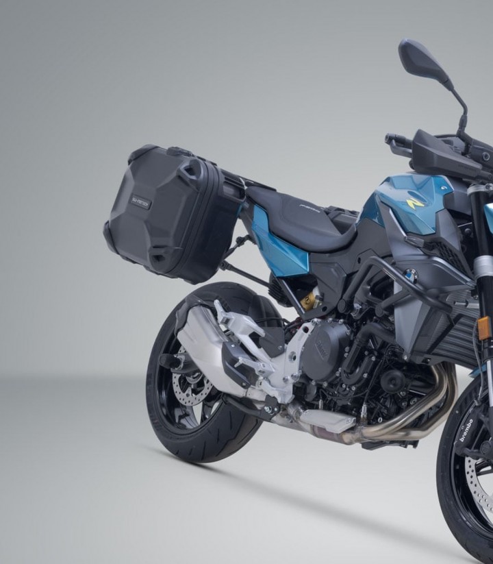 Seitenkoffer mit Träger DUSC Schwarz 33/33 L BMW F 900 R (24), F 900 XR (24) SW-MOTECH KFT.07.949.65200/B