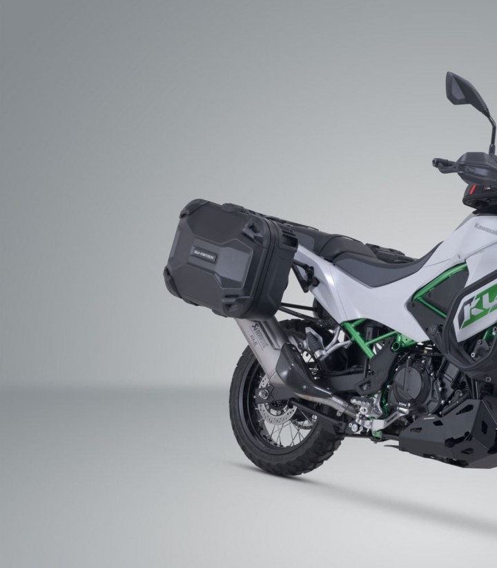 Maletas Laterales con Soporte DUSC Negras 41/33 L Kawasaki KLE500 (26) SW-MOTECH KFT.08.084.65200/B