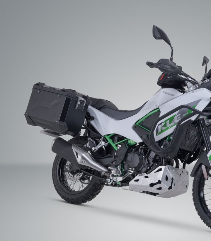 SW-MOTECH 45 L TRAX ADV Side Cases with Carrier for Kawasaki KLE500 (26) Black KFT.08.084.70100/B