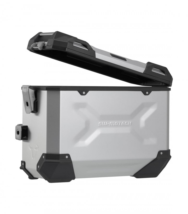 Seitenkoffer mit Träger TRAX ADV Silber 37 L BMW F 900 R/XR (19-24) SW-MOTECH KFT.07.949.70000/S