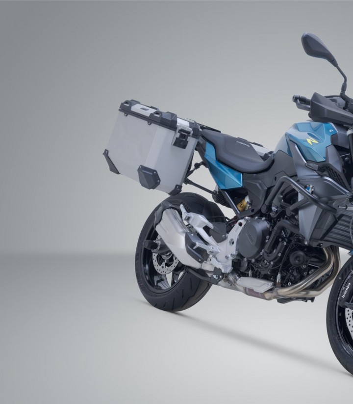 Maletas Laterales con Soporte TRAX ADV Plateadas 37 L BMW F 900 R (24), F 900 XR (24) SW-MOTECH KFT.07.949.70200/S