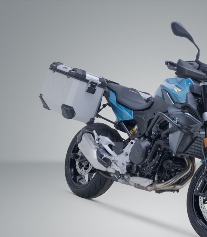 SW-MOTECH 45 L TRAX ADV Side Cases with Carrier for BMW F 900 R (24), F 900 XR (24) Silver KFT.07.949.70300/S