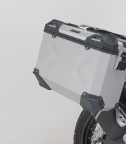 SW-MOTECH 45/37 L TRAX ADV Side Cases with Carrier for Yamaha Tenere 700 (19-24), Tenere 700 World Raid (22-25) Silver KFT.06.79