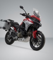 Maletas Laterales con Soporte TRAX ADV Plateadas 45 L Ducati Multistrada V4 (20-24) SW-MOTECH KFT.22.822.70302/S