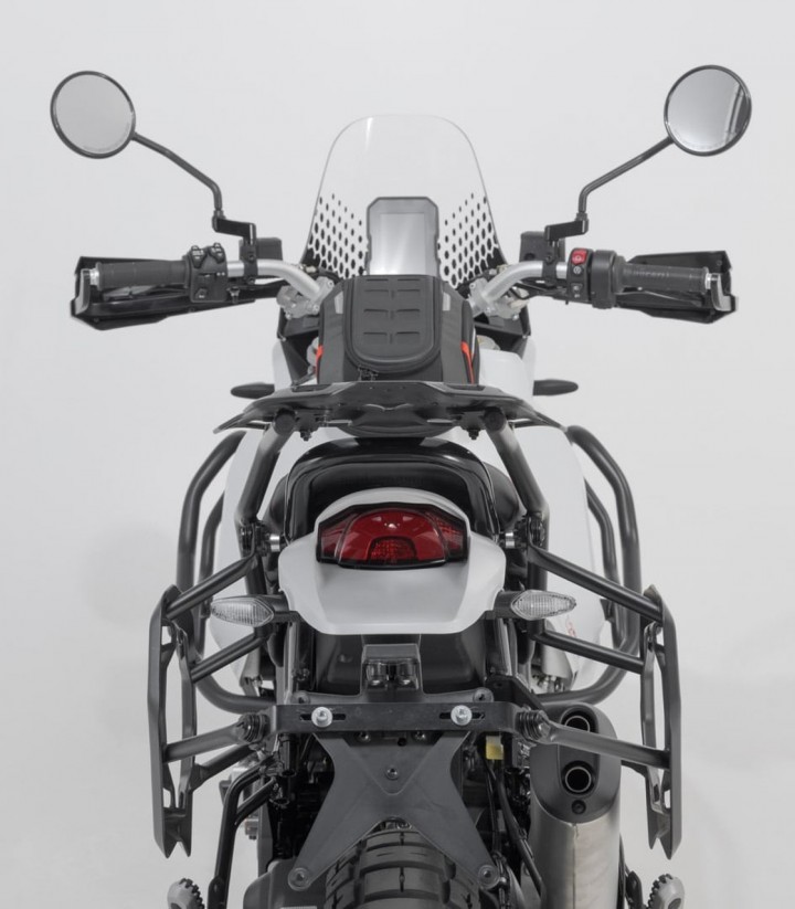 Maletas Laterales con Soporte TRAX ADV Plateadas 45/37 L Ducati DesertX (22-25) SW-MOTECH KFT.22.995.70100/S