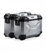 SW-MOTECH 37 L TRAX ADV Side Cases with Carrier for Kawasaki KLE500 (26) Silver KFT.08.084.70000/S