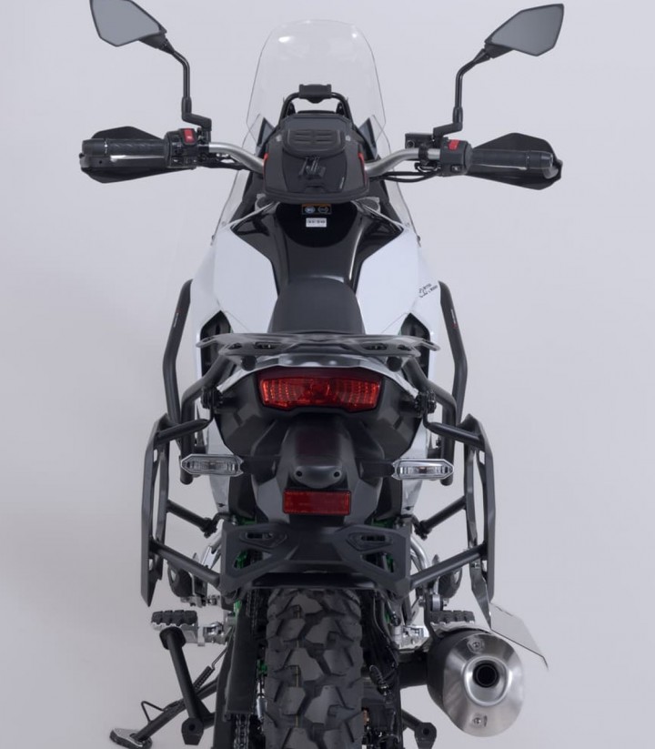 Seitenkoffer mit Träger TRAX ADV Silber 37 L Kawasaki KLE500 (26) SW-MOTECH KFT.08.084.70000/S
