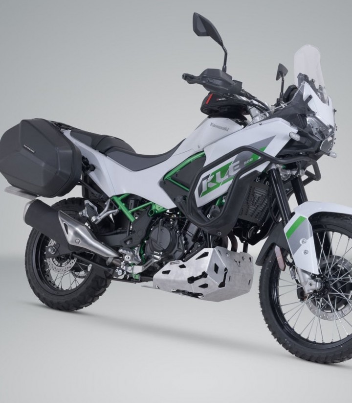 Seitenkoffer mit Träger AERO ABS Schwarz 25/25 L Kawasaki KLE500 (26) SW-MOTECH KFT.08.084.60100/B