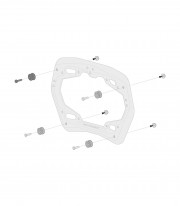 Maletas Laterales con Soporte AERO ABS Negras 25/25 L Kawasaki KLE500 (26) SW-MOTECH KFT.08.084.60100/B