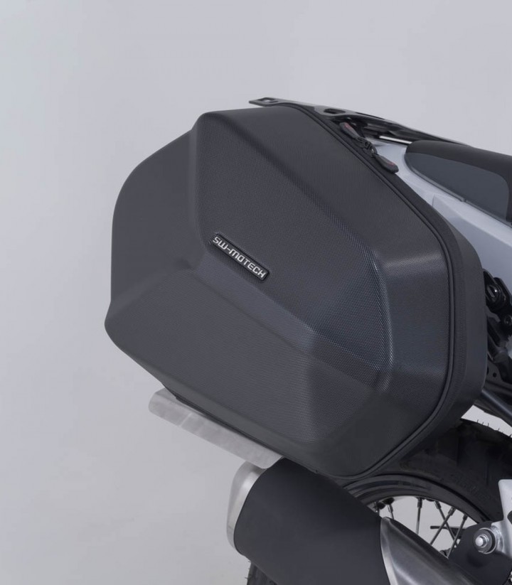 Seitenkoffer mit Träger AERO ABS Schwarz 25/25 L Kawasaki KLE500 (26) SW-MOTECH KFT.08.084.60100/B