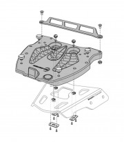 Adaptador Portaequipaje Alu-Rack para Maletas Givi/Kappa Monolock GPT.00.152.406 SW-MOTECH