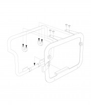 Adaptadores Soportes Laterales BMW para Maletas TRAX ADV KFT.00.152.10900/S SW-MOTECH