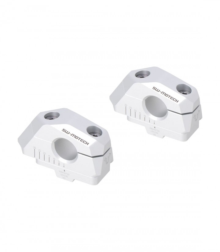 Lenkerversatz-Adapter 25 mm für Ø 22 mm SW-MOTECH in Silber LEH.00.039.30100/S