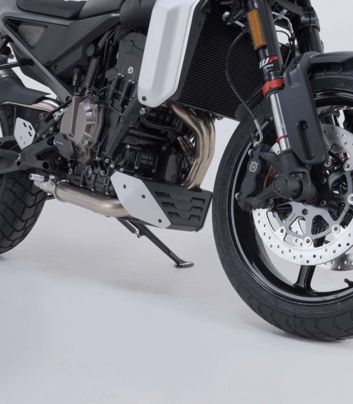 Protector de Cárter SW-MOTECH Negro y Plateado Husqvarna Svartpilen/Vitpilen 801 (24) MSS.03.012.10000