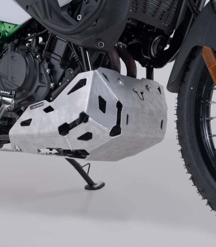 Protector de Cárter SW-MOTECH Plateado Kawasaki KLE500 (26) MSS.08.084.10000/S