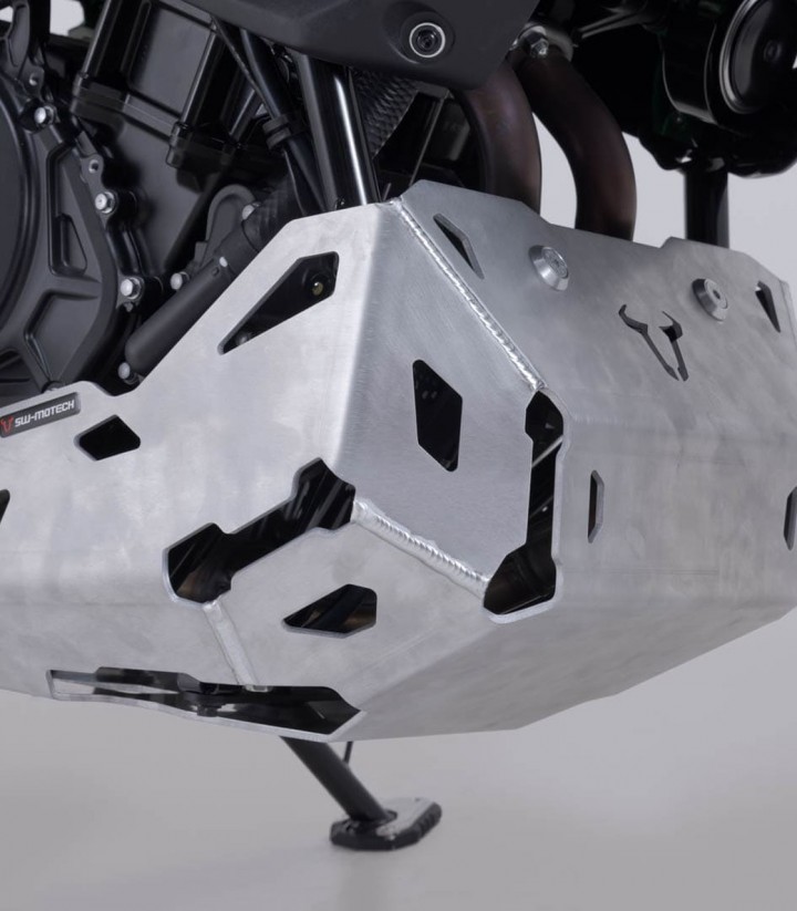 Protector de Cárter SW-MOTECH Plateado Kawasaki KLE500 (26) MSS.08.084.10000/S