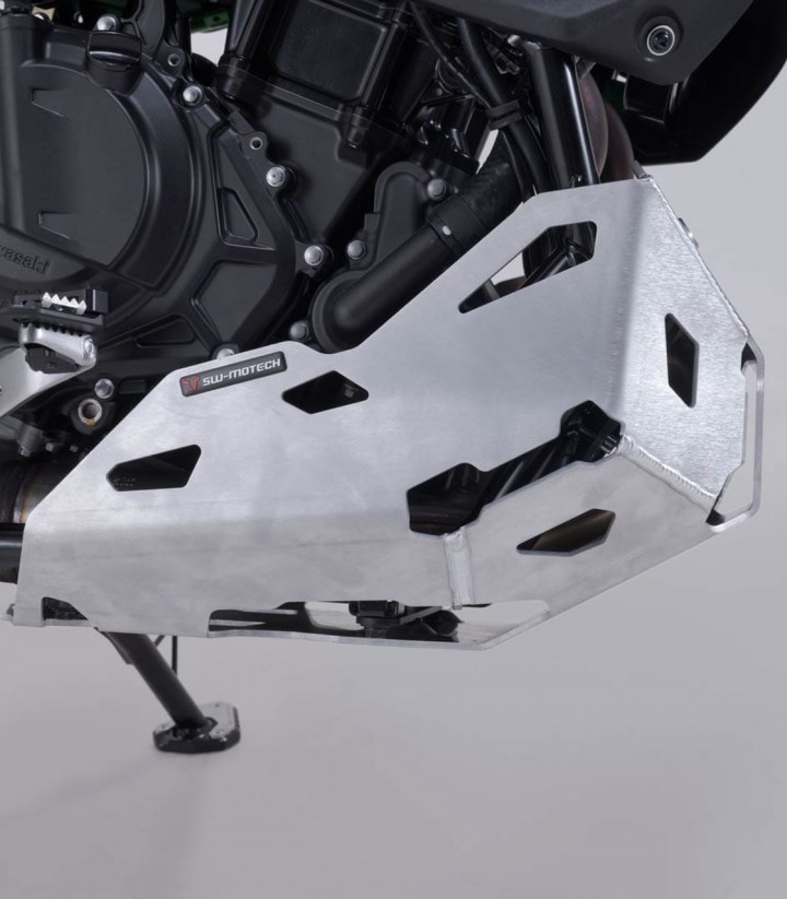 Protector de Cárter SW-MOTECH Plateado Kawasaki KLE500 (26) MSS.08.084.10000/S