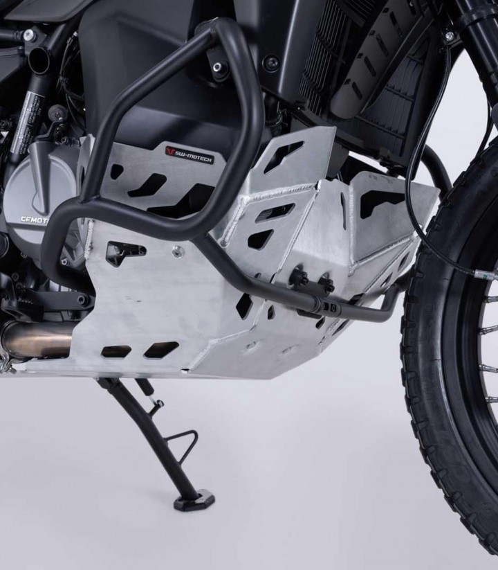 SW-MOTECH Skid Plate for CFMOTO 800MT-X (24) in Silver MSS.10.057.10000/S