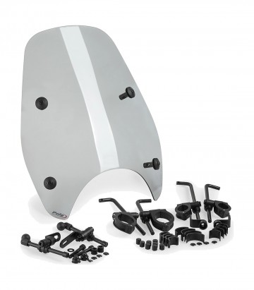 Cúpula Puig Custom I Ahumado 23220H para motos de faro redondo