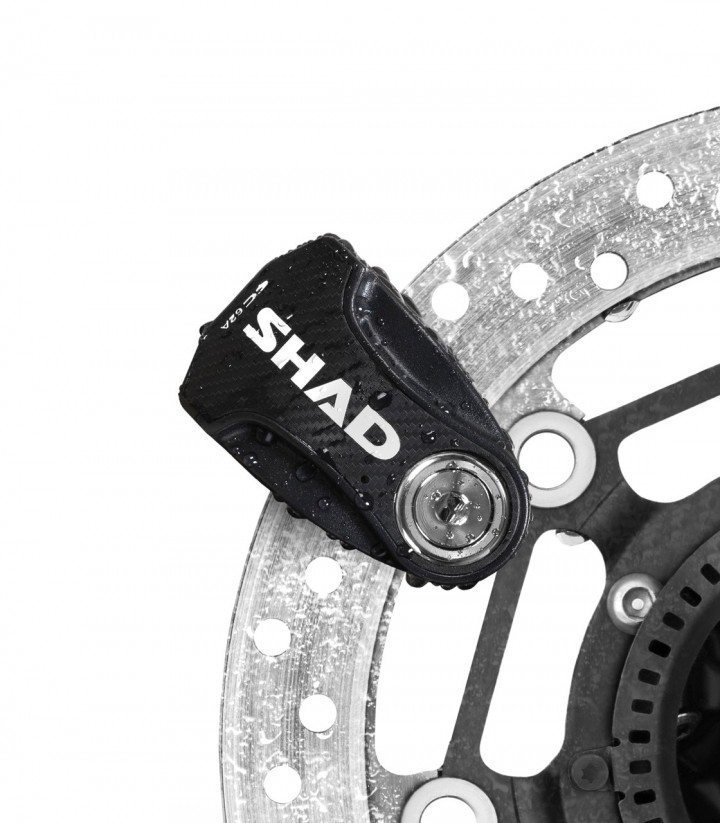 SHAD Bremsscheibenschloss mit Alarm SC62A Schwarz C0S6210A