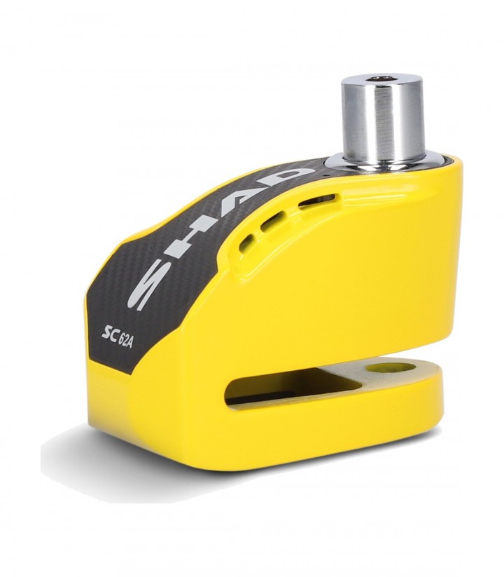 Candado Disco con Alarma SHAD SC62A Amarillo C0S6213A
