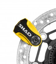 Candado Disco con Alarma SHAD SC62A Amarillo C0S6213A