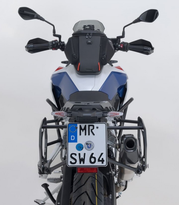 Seitenkoffer mit Träger DUSC Schwarz 41/33 L BMW F 900 GS (23) SW-MOTECH KFT.07.602.65001/B