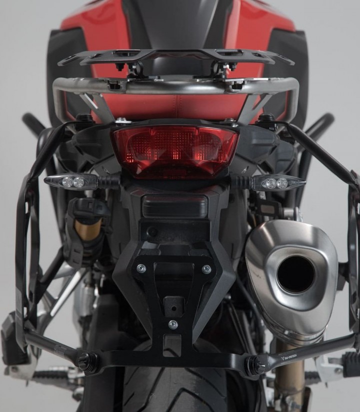 Seitenkoffer mit Träger DUSC Schwarz 41/33 L BMW F750/800/850GS (17-23), F850/900GS Adventure (18-23) SW-MOTECH KFT.07.897.65001