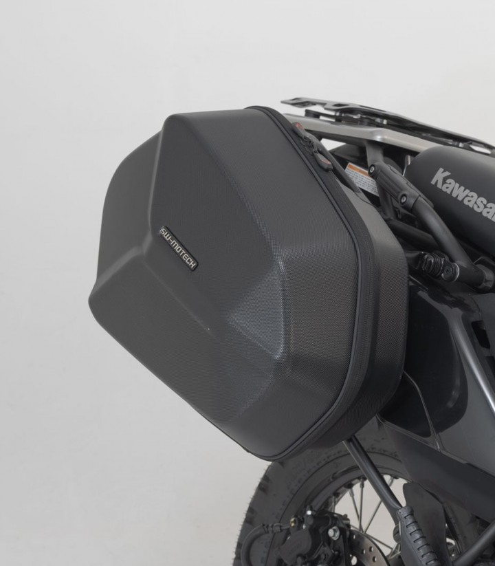 Maletas Laterales con Soporte AERO ABS Negras 25/25 L Kawasaki KLR 650 (08-18) SW-MOTECH KFT.08.363.60100/B KFT.08.363.60100/B