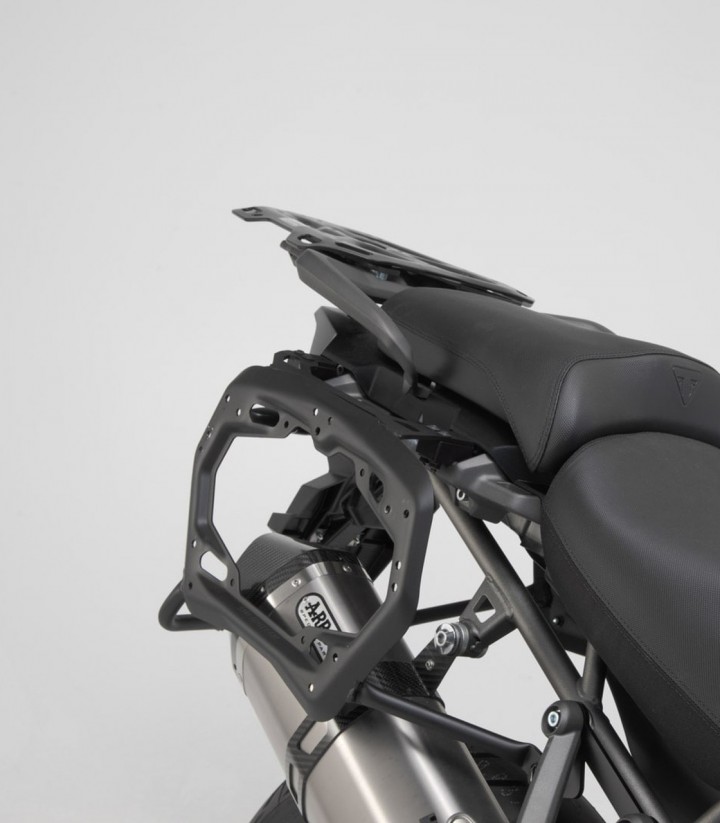 SW-MOTECH AERO ABS 25/25 L Side Cases with Carrier for Triumph Tiger 1200 (17), Tiger Explorer (11-15) Black KFT.11.483.60100...