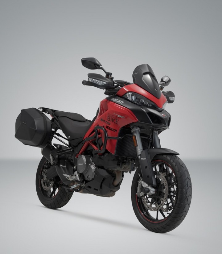Maletas Laterales con Soporte AERO ABS Negras 25/25 L Ducati Multistrada 950/1200/V2 (15-24), 1200/1260 Enduro (16-21) SW-MOT...