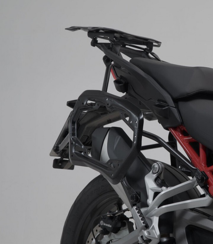 Maletas Laterales con Soporte AERO ABS Negras 25/25 L Ducati Multistrada V4 (20-24) SW-MOTECH KFT.22.822.60202/B
