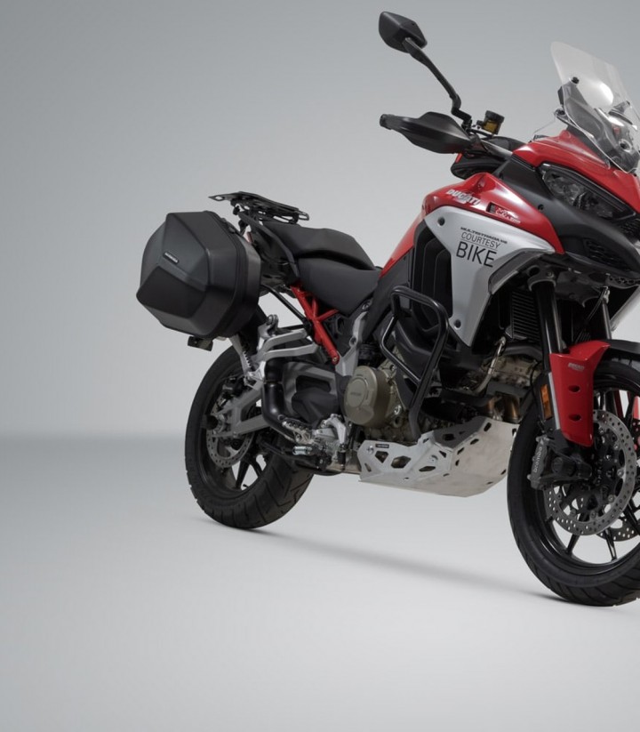 Maletas Laterales con Soporte DUSC Negras 33/33 L Ducati Multistrada V4 (20-24) SW-MOTECH KFT.22.822.65203/B KFT.22.822.65203/B