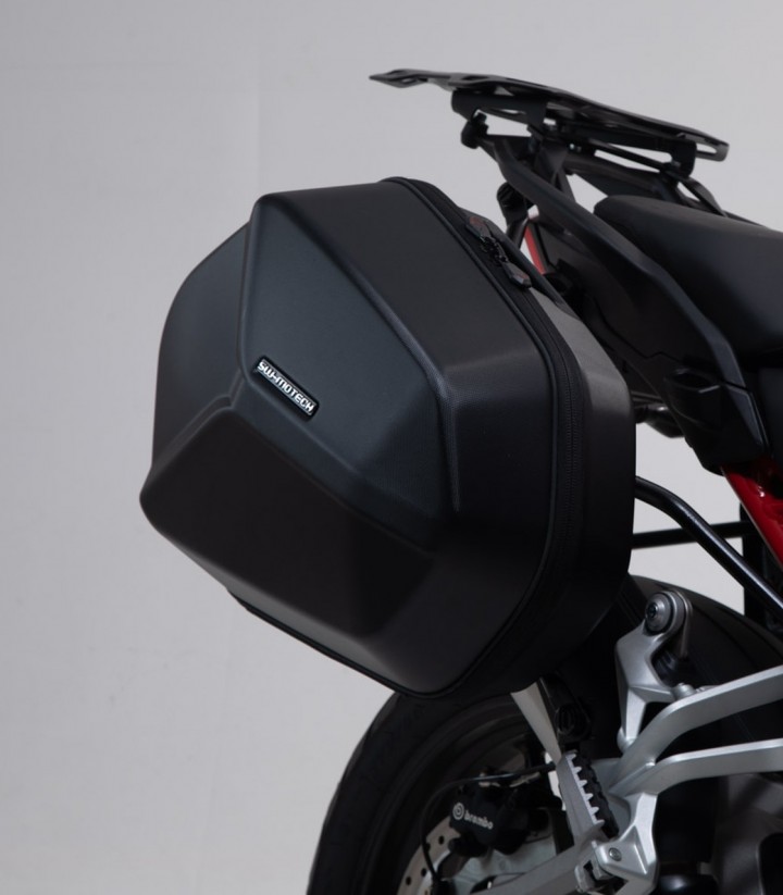 Maletas Laterales con Soporte DUSC Negras 33/33 L Ducati Multistrada V4 (20-24) SW-MOTECH KFT.22.822.65203/B KFT.22.822.65203/B