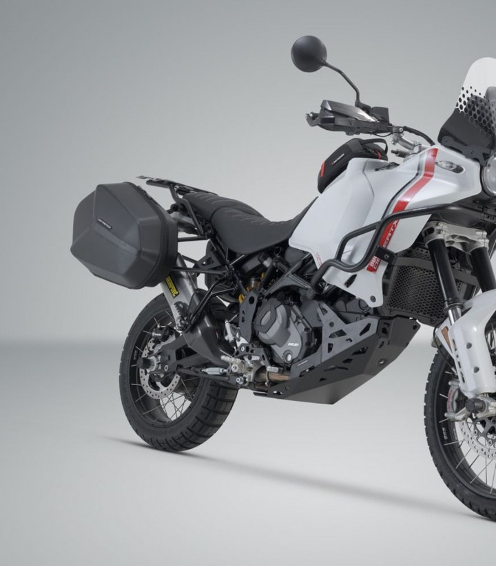 Maletas Laterales con Soporte AERO ABS Negras 25/25 L Ducati DesertX (22-25) SW-MOTECH KFT.22.995.60100/B KFT.22.995.60100/B