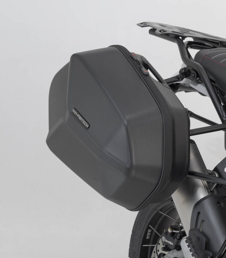 Maletas Laterales con Soporte AERO ABS Negras 25/25 L Ducati DesertX (22-25) SW-MOTECH KFT.22.995.60100/B KFT.22.995.60100/B