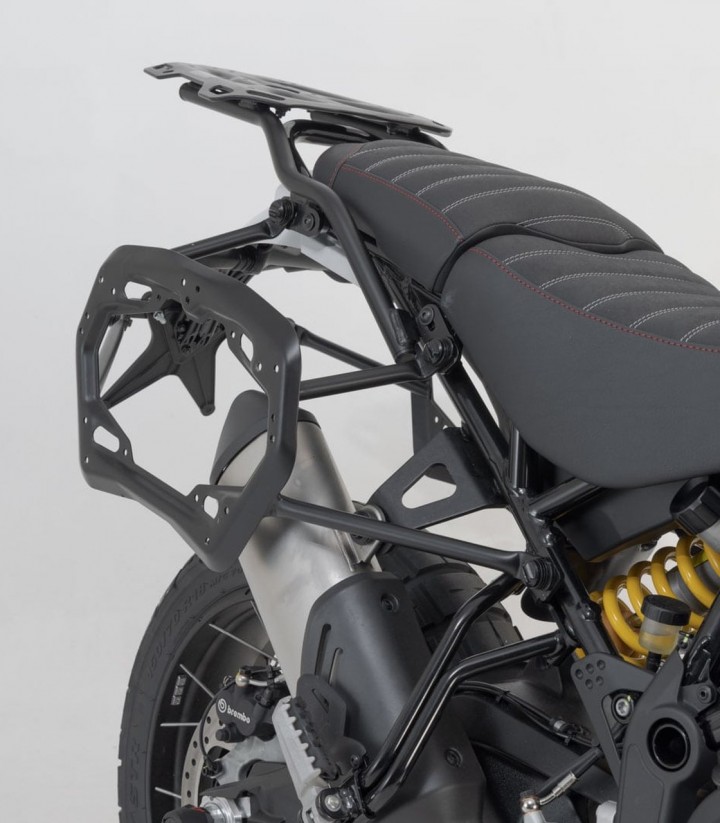 Seitenkoffer mit Träger DUSC Schwarz 41/33 L Ducati DesertX (22-25) SW-MOTECH KFT.22.995.65001/B