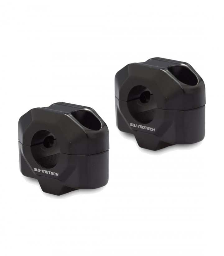 SW-MOTECH Handlebar Risers 20 mm for Ø 22 mm Handlebars in Black LEH.00.039.22001.20/B