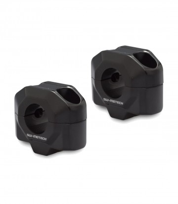 Torretas Elevadoras de Manillar 20 mm para Ø 22 mm SW-MOTECH en Negro LEH.00.039.22001.20/B