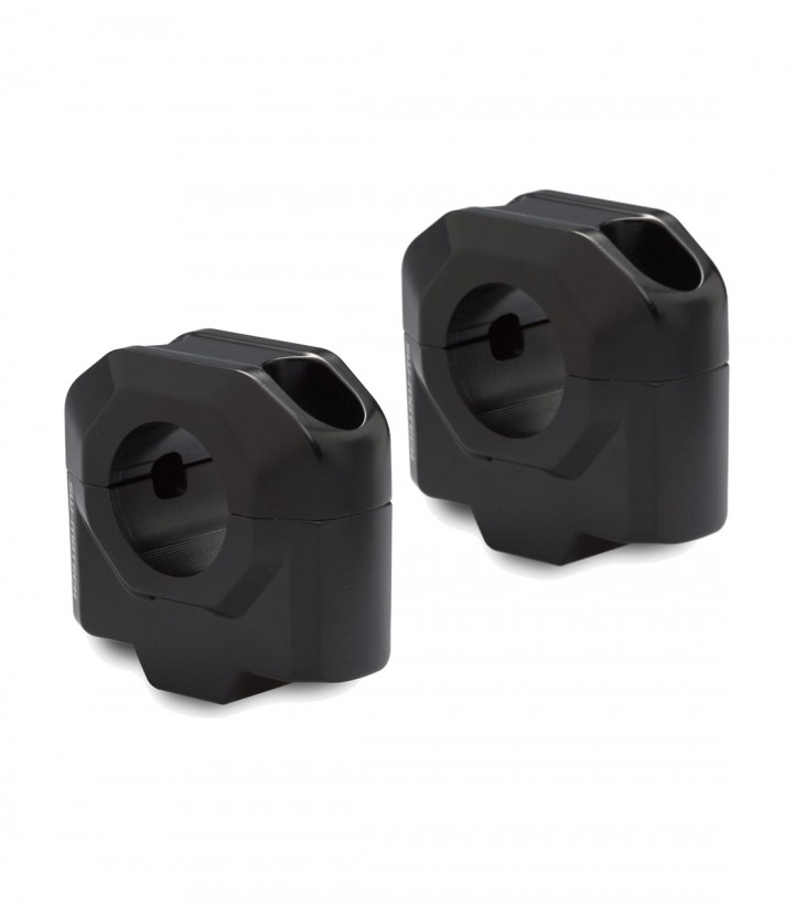 Lenkererhöhungen 30 mm für Ø 28 mm SW-MOTECH in Schwarz LEH.00.039.24100.30/B